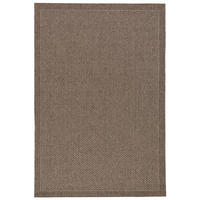 IN & OUTDOOR TEPPICH NATUR PANAMA BORDÜRE - Dunkelbraun, Textil (80/150cm) - Pergamon