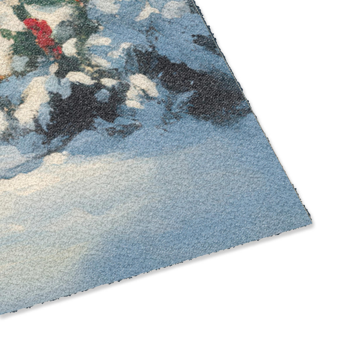PREPRAŽNIK ZA VRATA Jul - Julgran - Vinter - Hem - Snö 90x60 cm - večbarvno, umetna masa (90/0.4cm) - MuchoWow