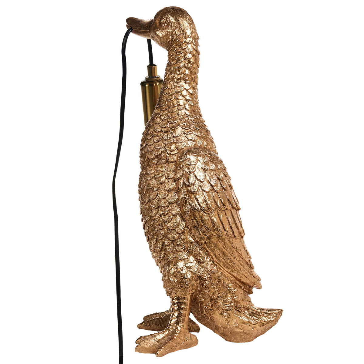 TISCHLAMPE Gold Anatis - Messingfarben/Goldfarben, Kunststoff (19/17/37cm) - Beliani