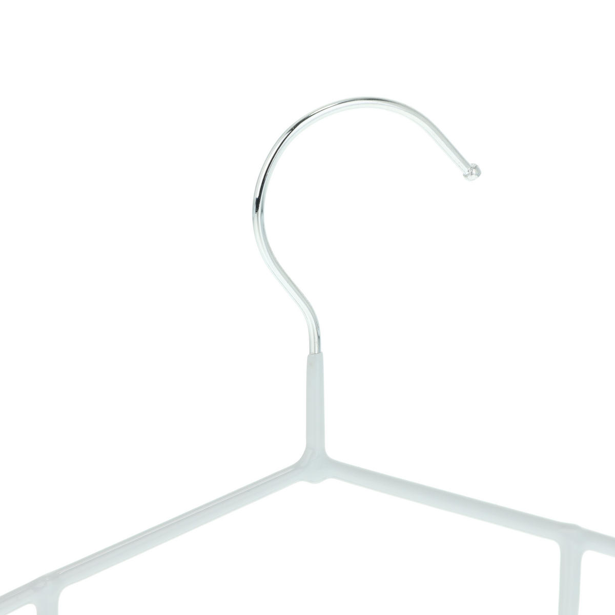 24XVEŠIAKY na šaty - sivá, kov/plast (40.5/18/0.5cm) - Relaxdays