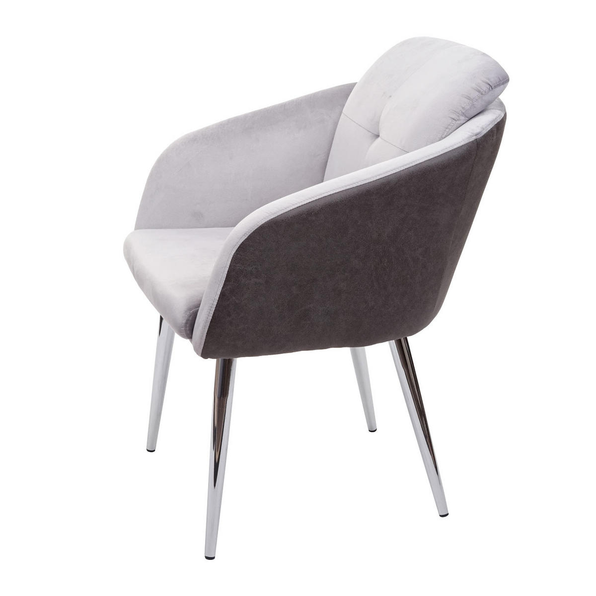 ESSZIMMERSTUHL Grau - Grau, Textil (61/88/68cm) - MCW