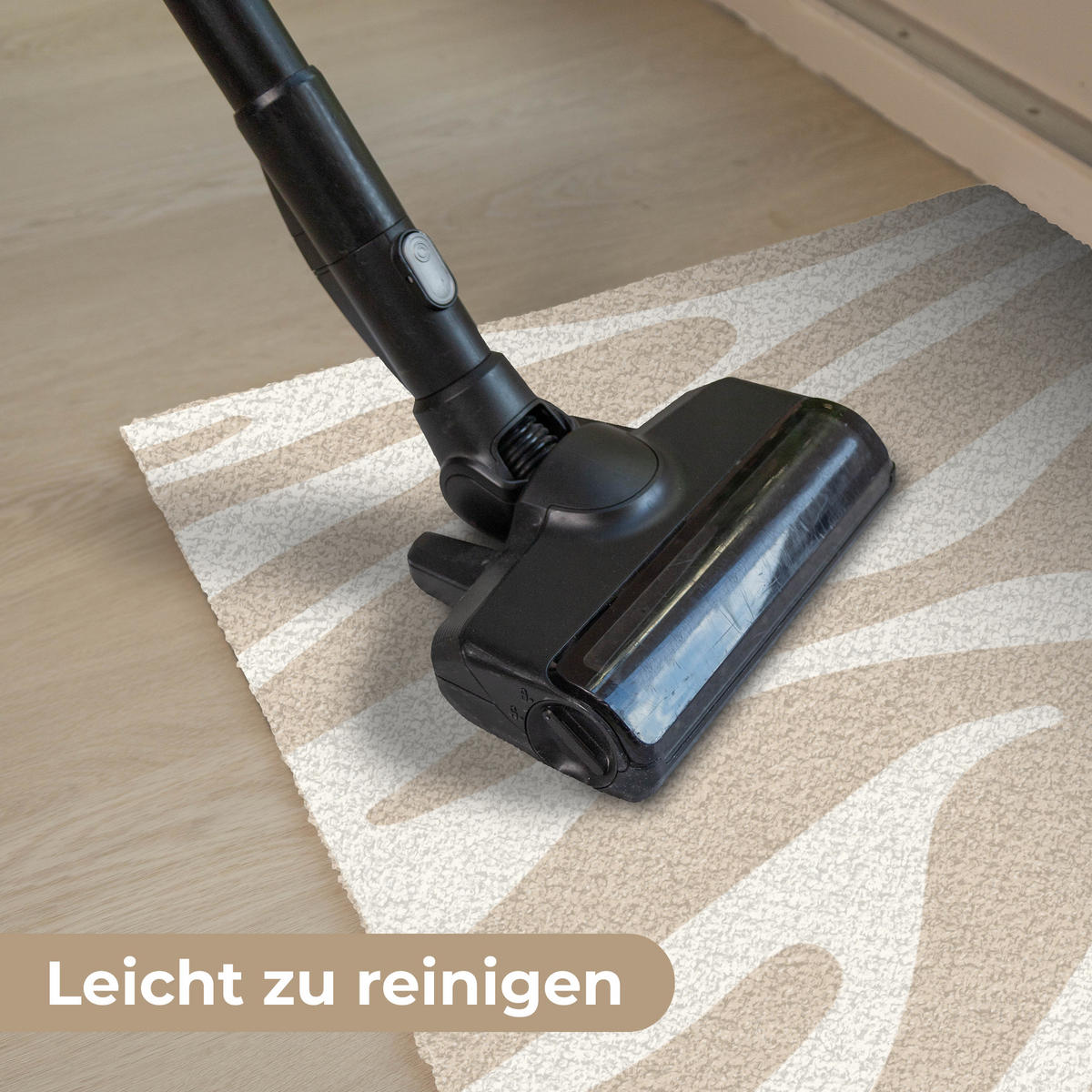 FUSSMATTE Zebramuster - Beige - Weiß - Tiermuster 90x60 cm - Beige, Kunststoff (90/0.4cm) - MuchoWow