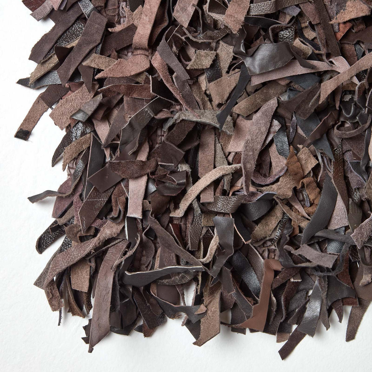 SHAGGY-TEPPICH Dallas 120/180 cm - Dunkelbraun, Leder (120/180cm) - Homescapes