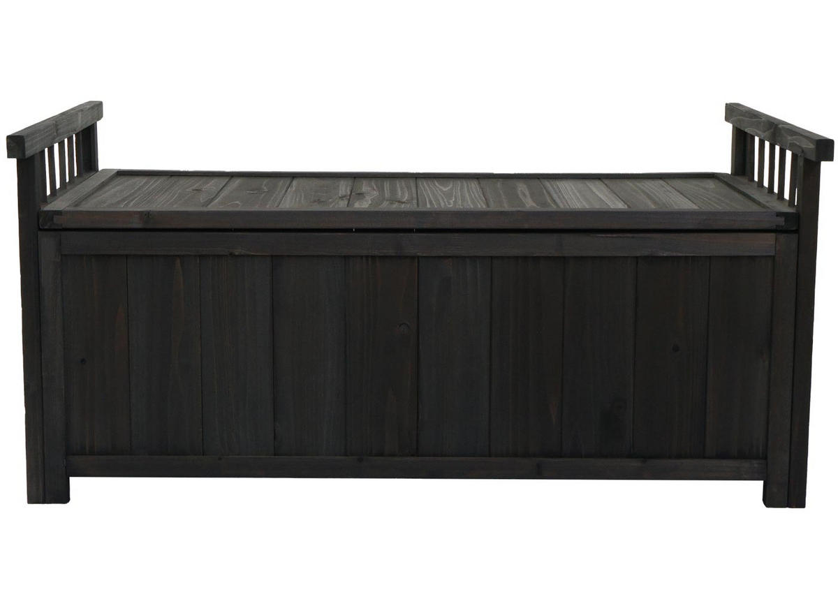 KISSENBOX HxBxT 53x108x60cm Tanne Holz anthrazit - Anthrazit, Holz (108/53/60cm) - PROREGAL