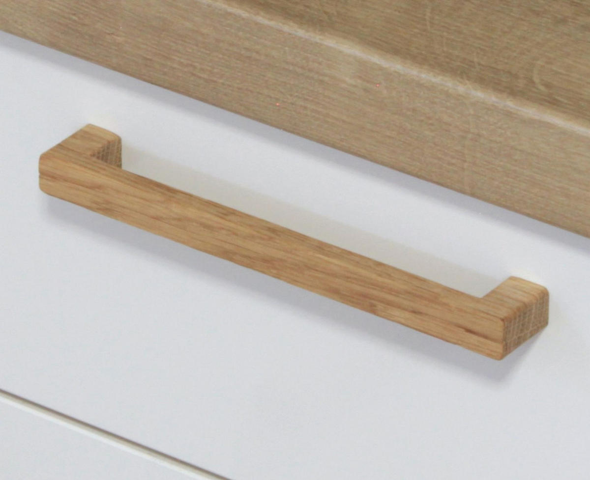 MÖBELGRIFF BA 416mm, Schrankgriff Eiche massiv, Holzgriff Küche - Naturfarben, Holz (1.4/2.8/43cm)