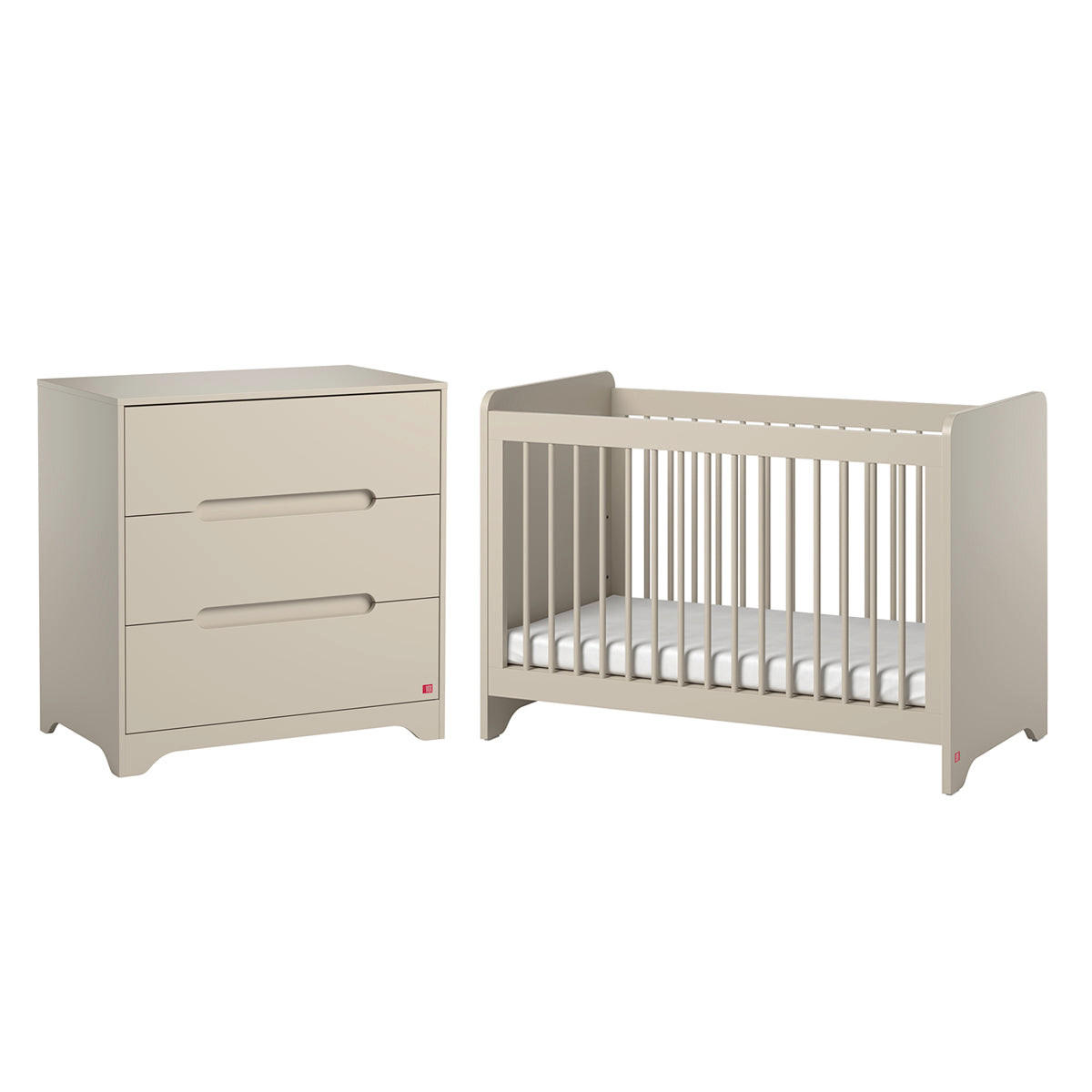 SOBA ZA BEBE 2-dijelniOva bež - bež, drvni materijal (124.5/86/65cm) - Petits-meubles