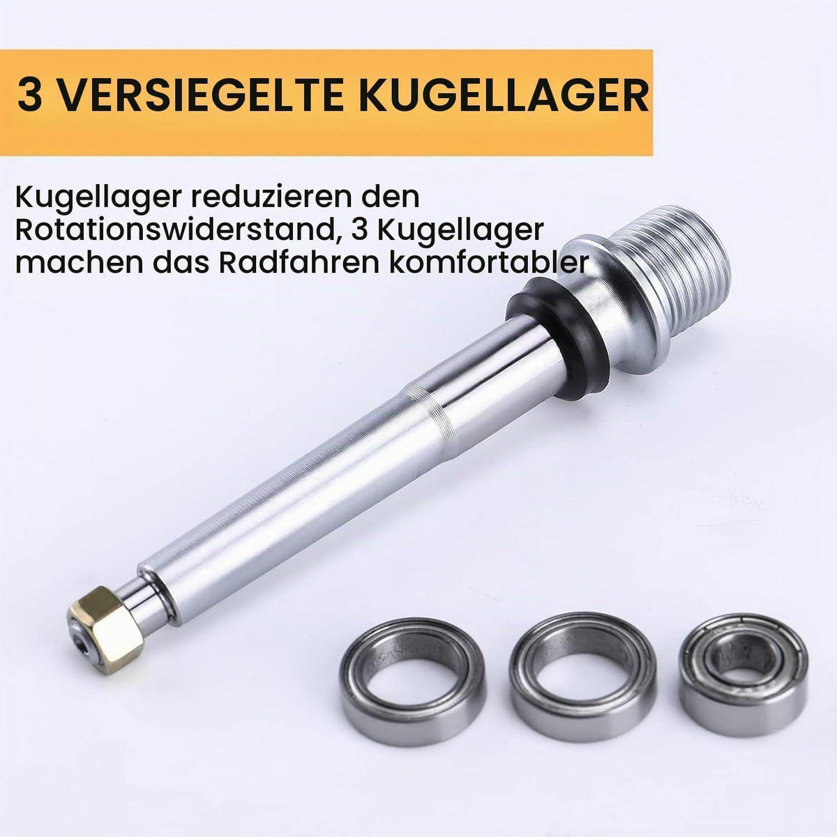FAHRRADPEDALE Aluminiumlegierung 3 Lager Schwarz - Schwarz, Metall (10.5/1.5/10.6cm)