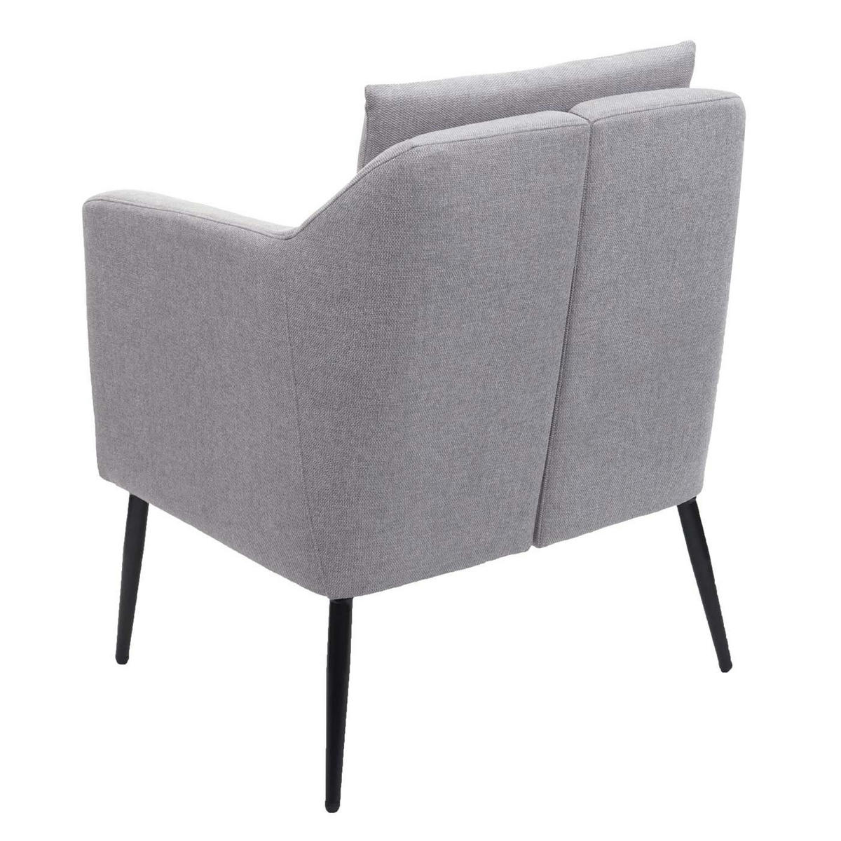 RELAXSESSEL H93A Hellgrau - Hellgrau, Textil (70/92/70cm) - MCW