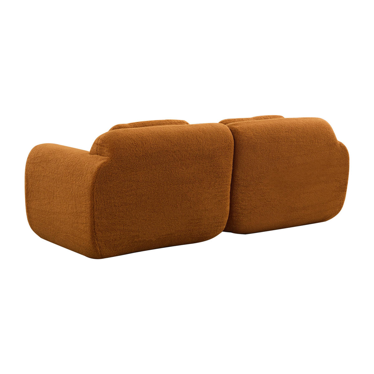 POHOVKA Karamelová z žinylky, modulární, bez montáže - koňaková, textil (189/71/91cm) - Urban Meuble