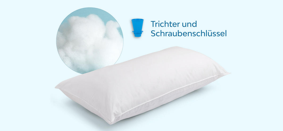 WASSERKISSEN aus Faser 40x80 cm - Weiß, Textil (40/80cm) - Mediflow