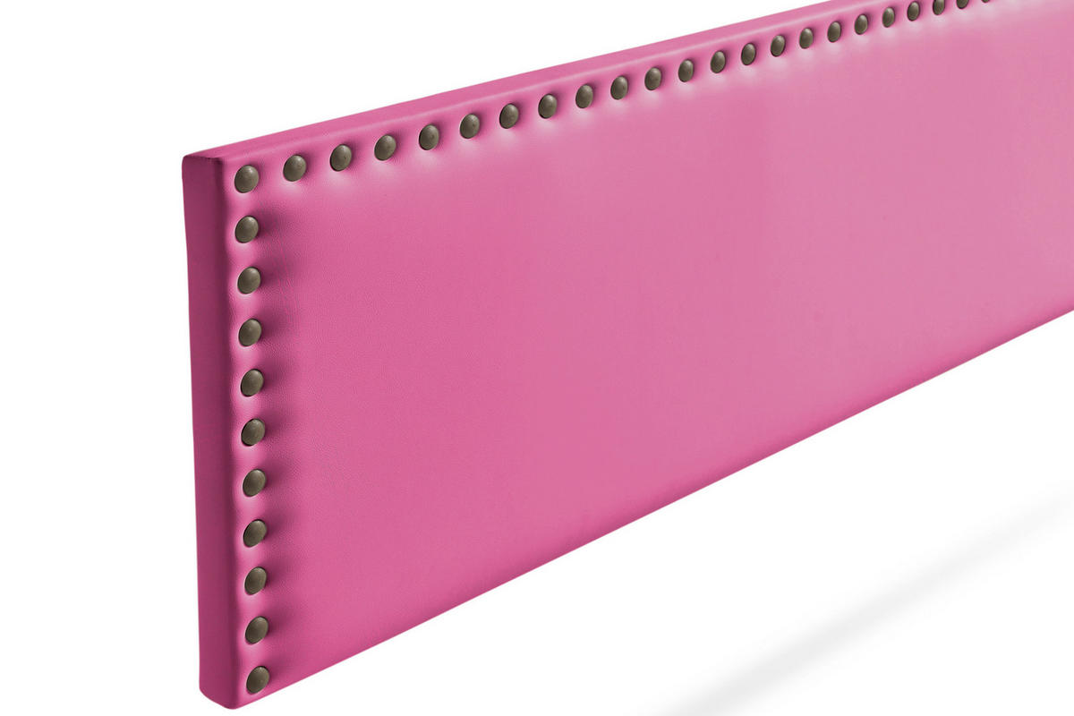 KOPFTEIL gepolstert MODENA Kunstleder 130x55x8 cm - Rosa - Moonia - Pink, Holz (130/8/55cm)