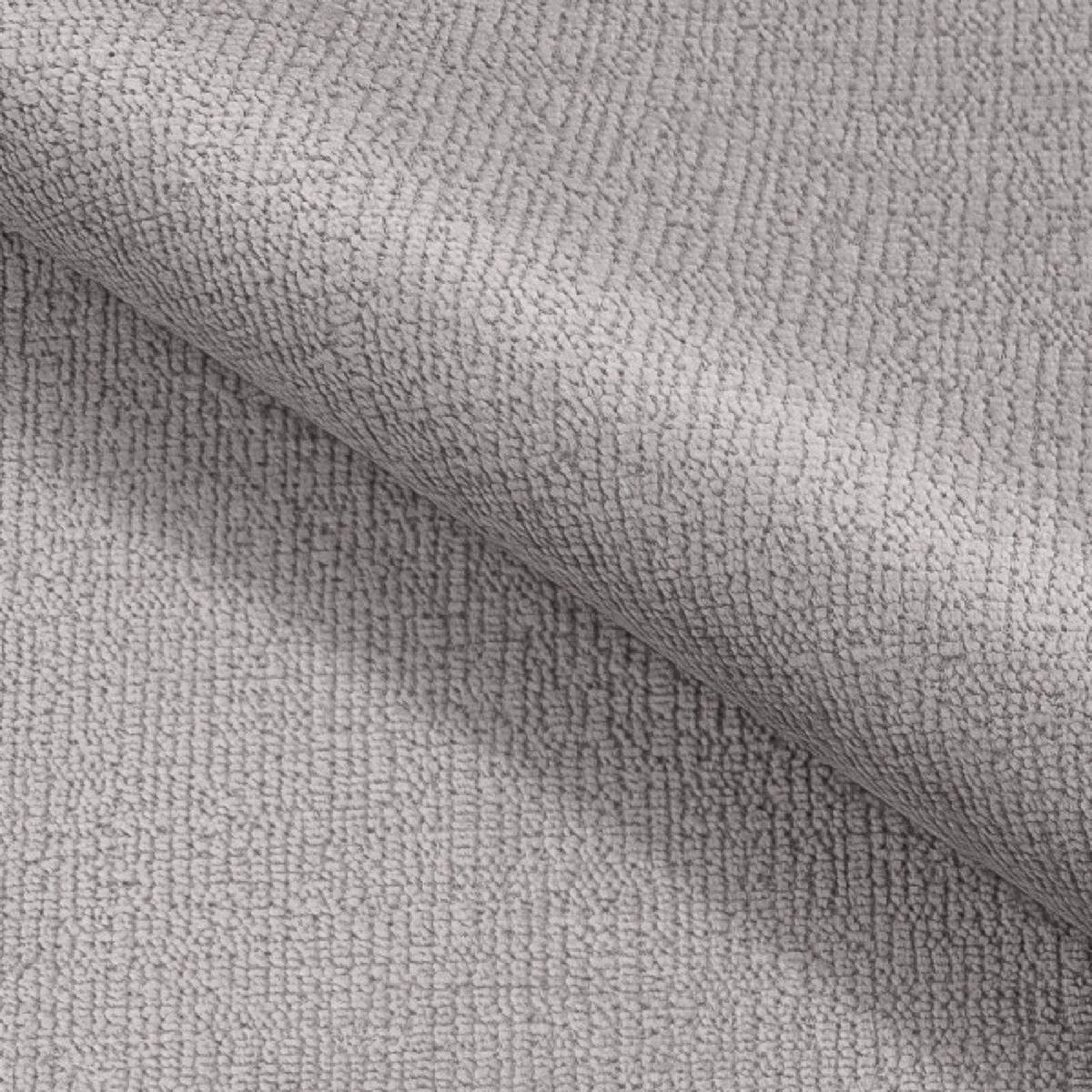 POUF Hellgrau MILA Mit Steppungen Auf Schwarzen Niedrigen Beinen - Grau, Textil (72/43.5/72cm) - Sepro Meble