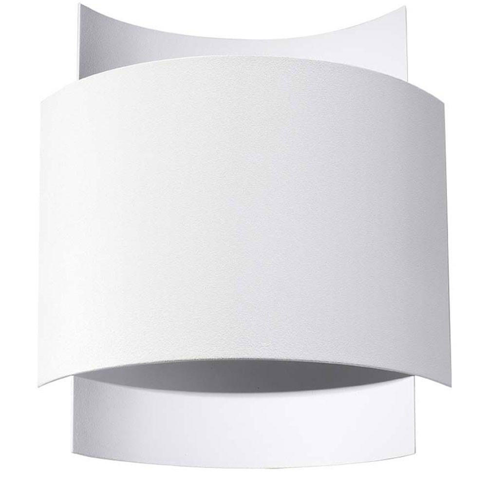 LED WANDLEUCHTE Impact Stahl Weiß - Weiß, Metall (22/11/23cm)