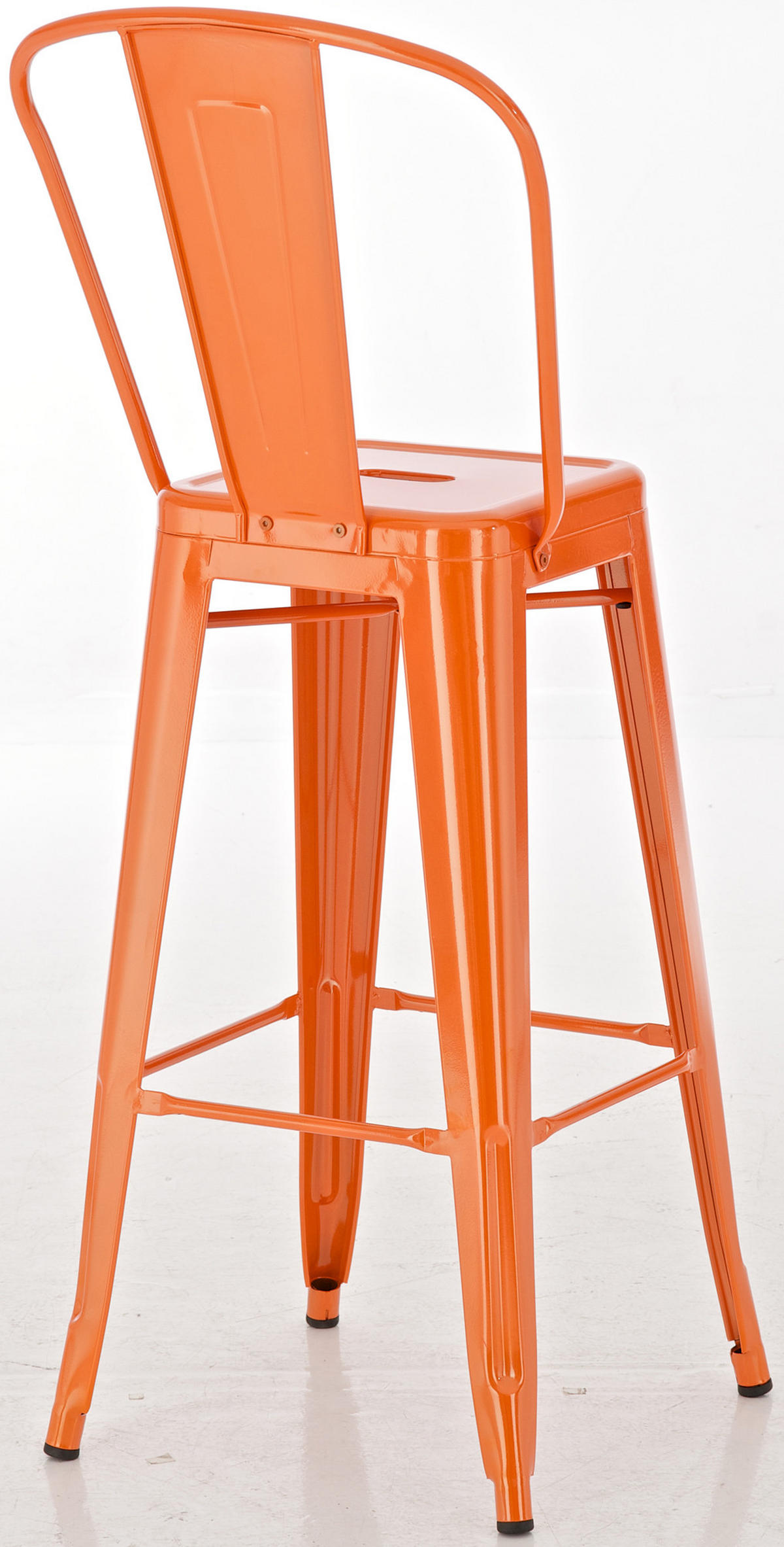 BARHOCKER 4er Set Metall orange - Orange, Metall (44/115/52cm) - CLP