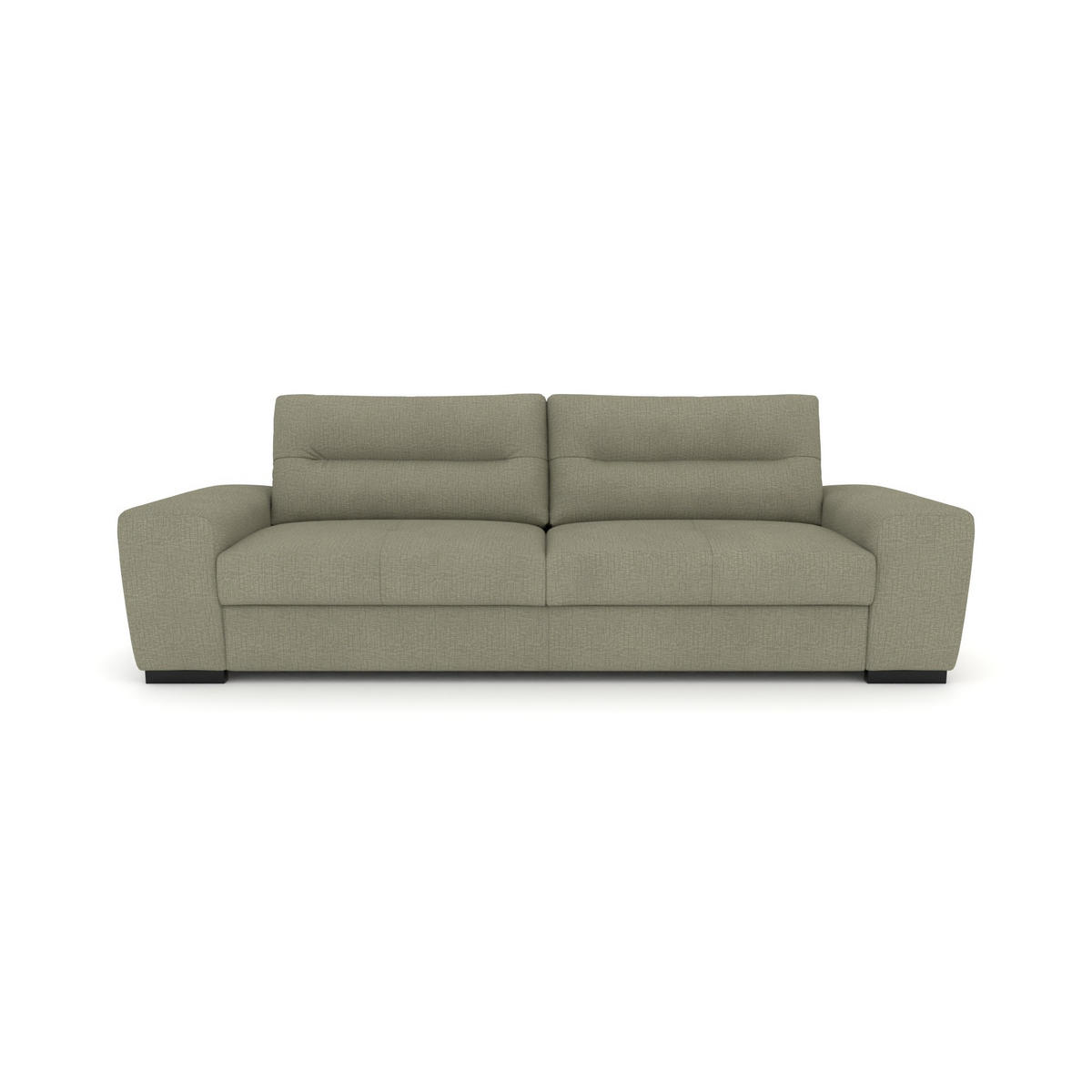 3-SITZER Carlisle Chenille Grün 274/97/93 cm - Jadegrün, Kunststoff/Textil (274/93/97cm) - foamnova