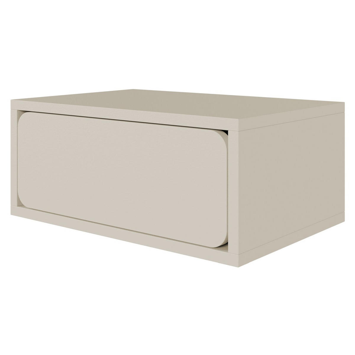 NACHTKONSOLE Wuwu Greige 50 cm - Taupe, Holzwerkstoff (49.6/21.3/35cm) - Selsey
