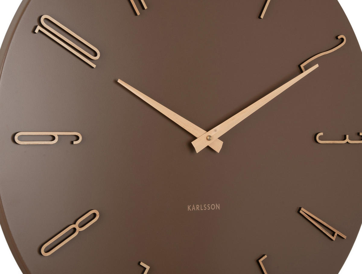 WANDUHR Esmerado Braun 2.5/60/60 cm - Braun, Metall (60/60/2.5cm) - Karlsson