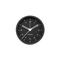 WECKER Schwarz 9/9 cm - Schwarz, Metall (9/9/3cm) - KUNSTLOFT