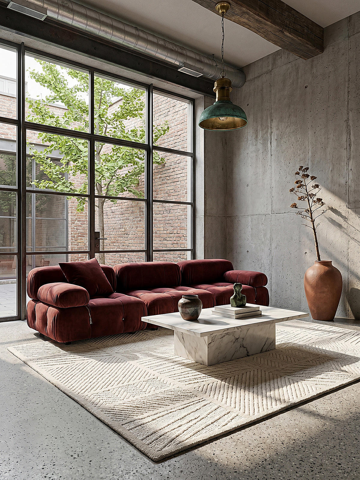 WOLLTEPPICH CARVE, geometrisch, Weiß, 140 x 200 cm - Beige, Textil (140/200cm) - KADIMA DESIGN
