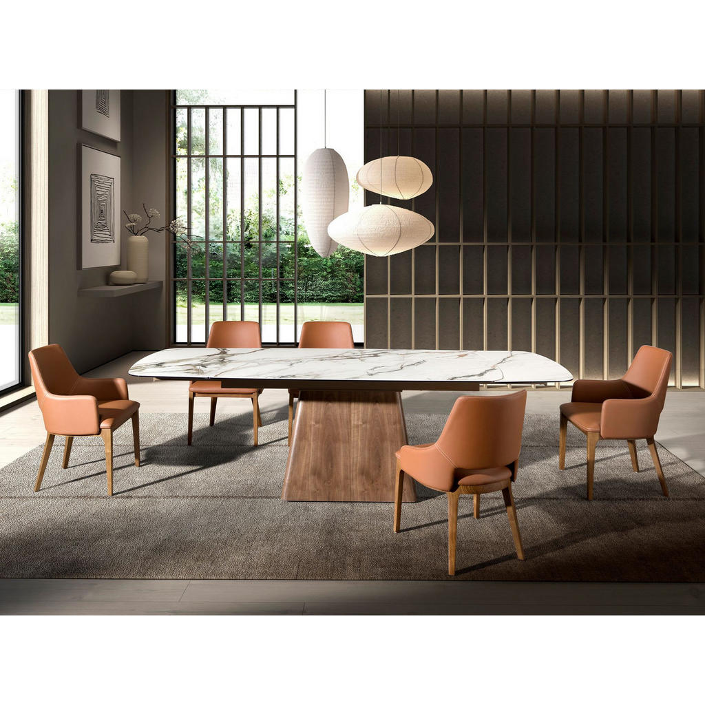 Thumbnail - Angel Cerda Stuhl, Braun, Leder, Uni, 1-Sitzer, Organisch, 54x83x61 cm, Esszimmer, Stühle, Esszimmerstühle, Vierfußstühl...