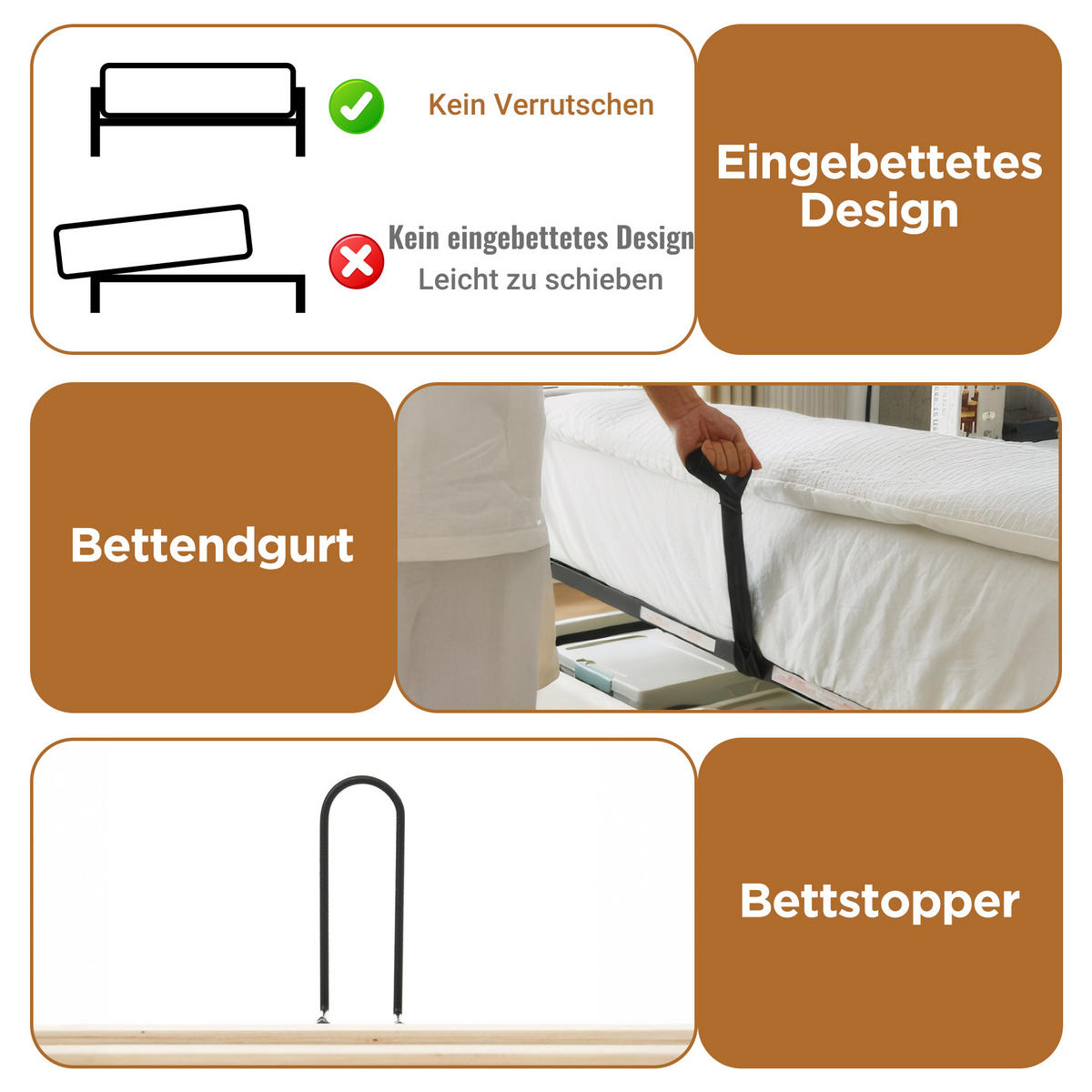 POLSTERBETT 140/200 cm in Grau Leinen mit Bettkasten, LED, USB und Type-C - Grau, Holzwerkstoff/Textil (140/200cm) - WISHDOR