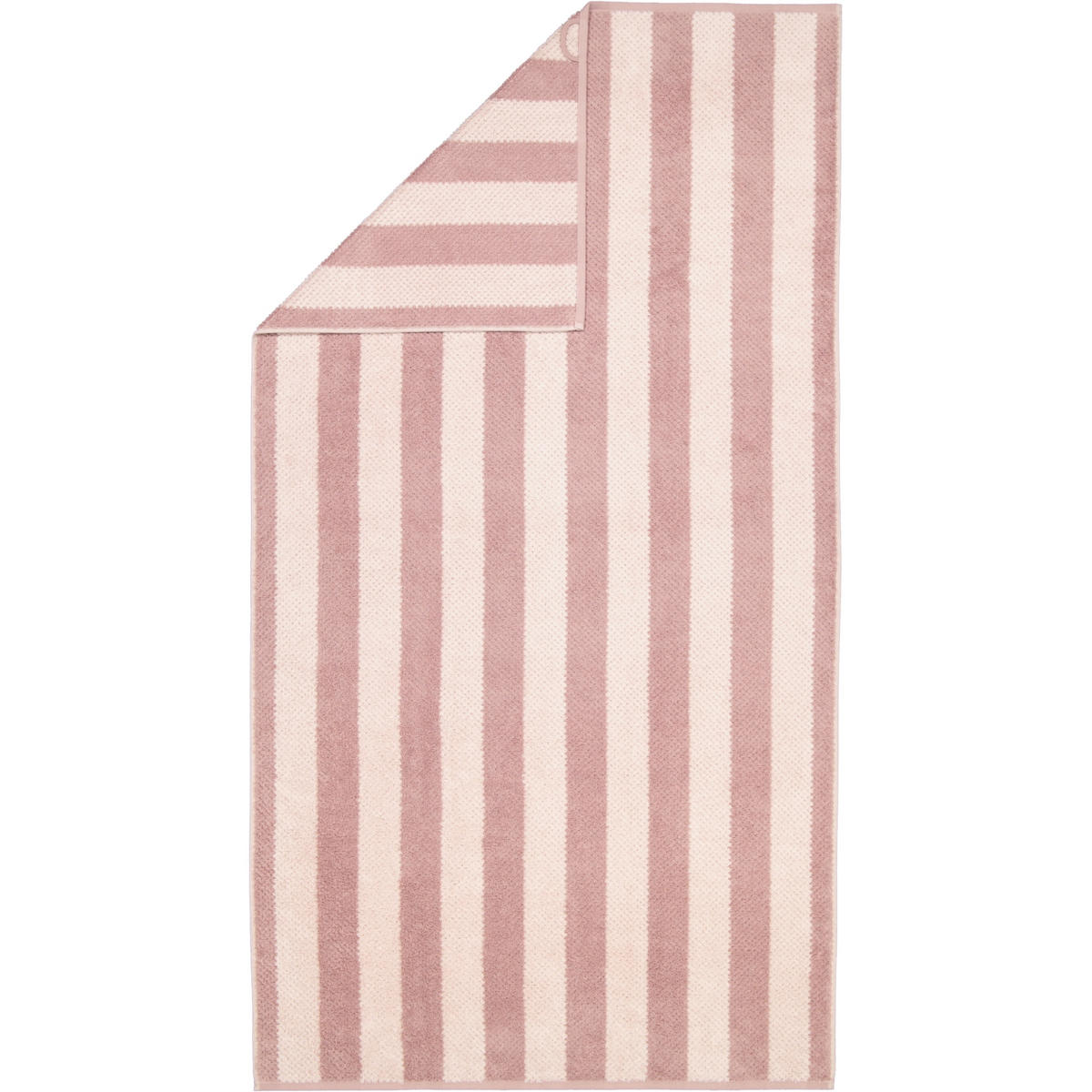 HANDTÜCHER PURE STRIPES 6502 VINTAGE ROSE - 22 - Rosa, Textil (80/150cm) - Cawoe