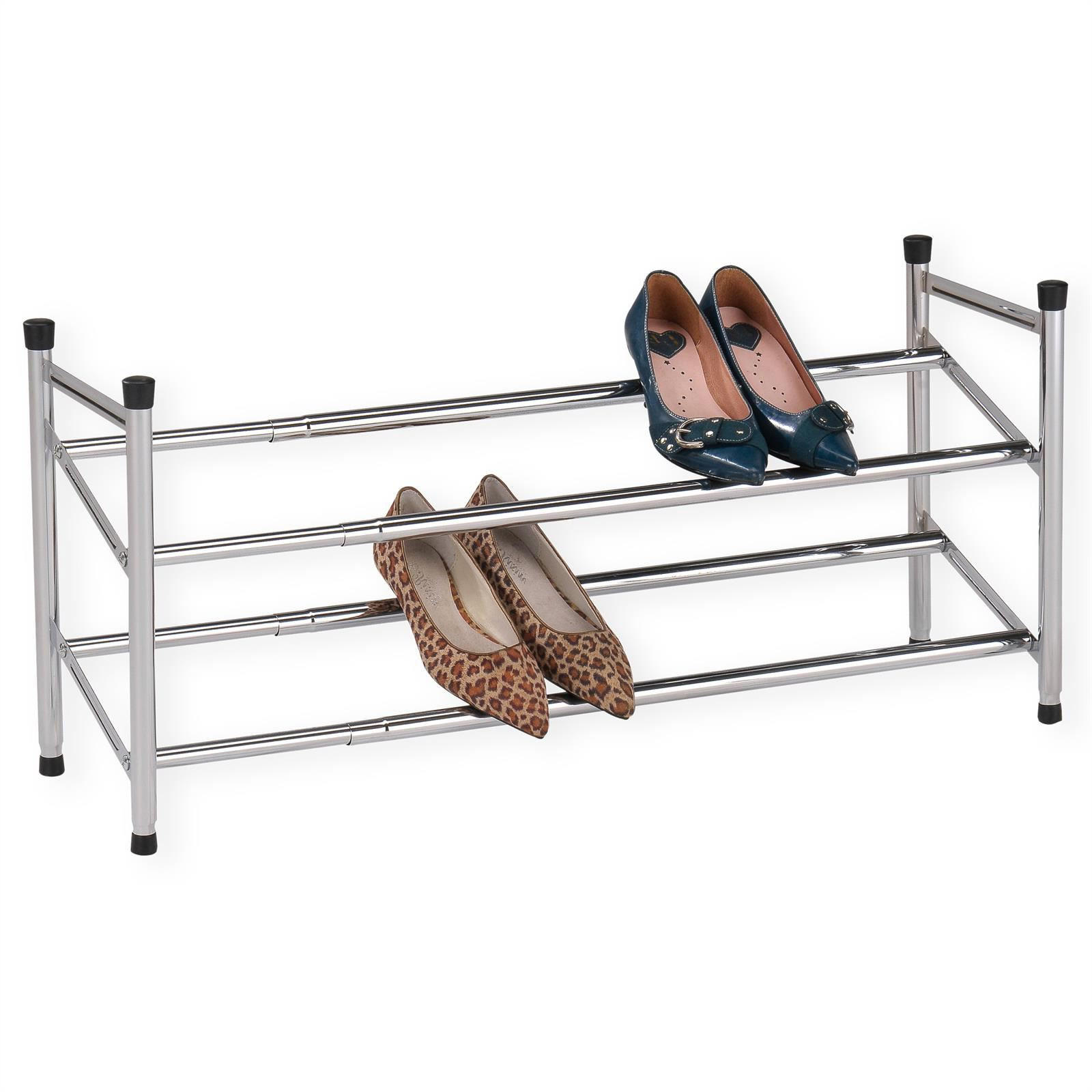 SCHUHREGAL LENNART - Chromfarben, Metall (116/23/36cm) - IDIMEX