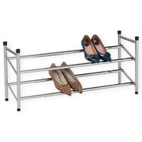 SCHUHREGAL LENNART - Chromfarben, Metall (116/23/36cm) - IDIMEX
