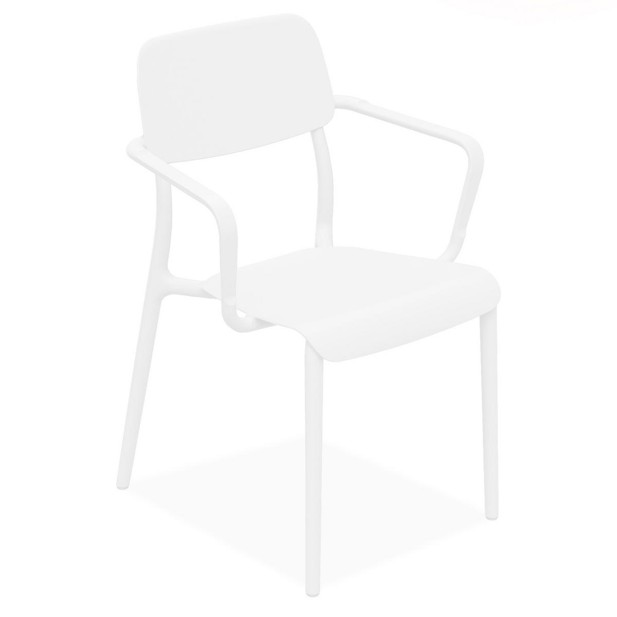 GARTENMÖBEL-SET GALIO, 8-tlg - Weiß, Kunststoff - KONSIMO®