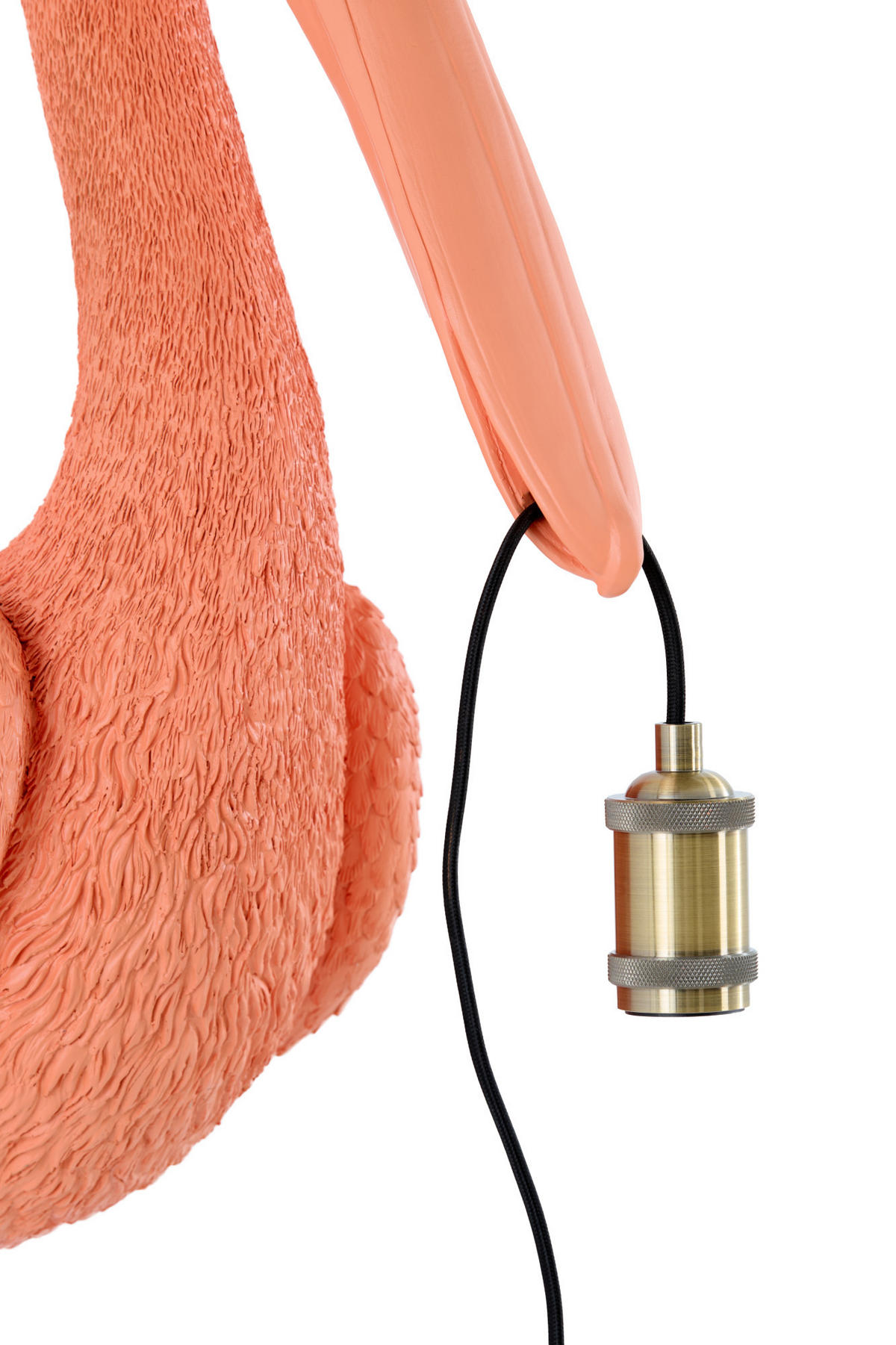 WANDLEUCHTE Pelikan Rosa 33/28/63 cm - Pink, Kunststoff (28/63/33cm) - Light & Living