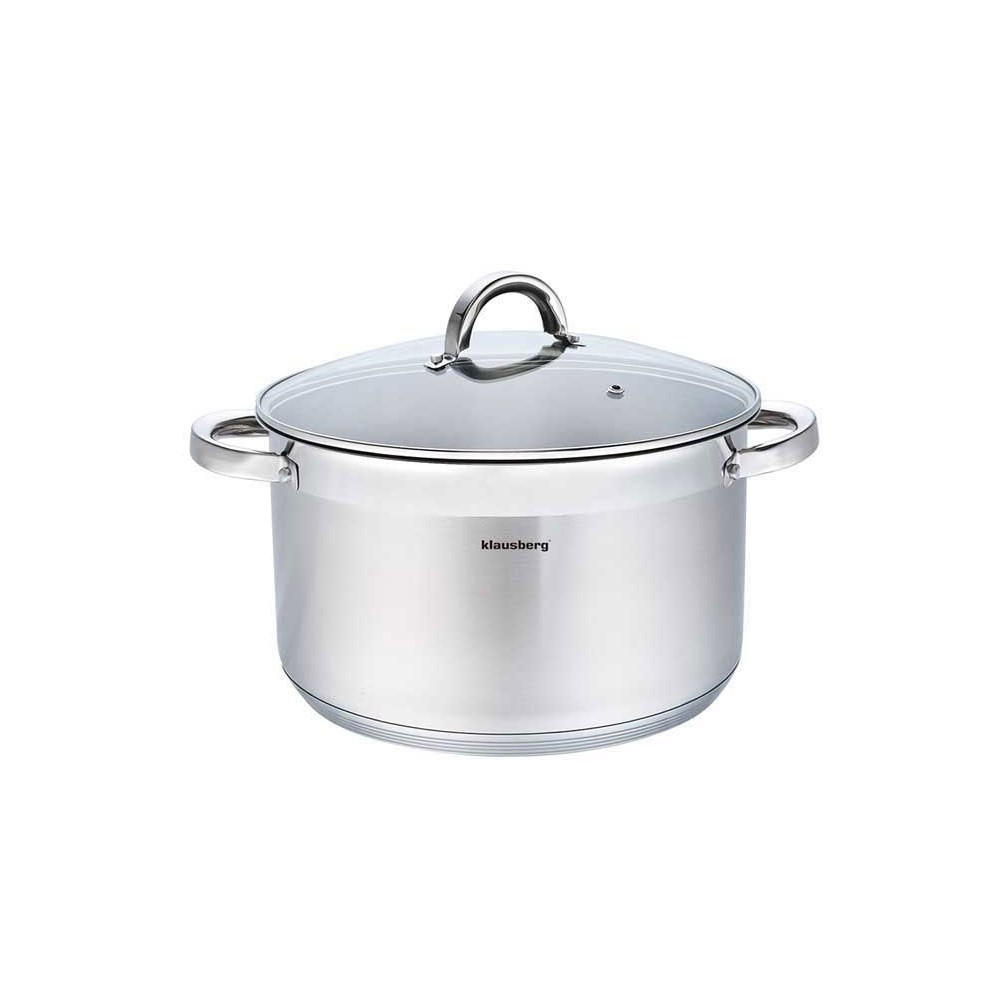 TOPF Silber 26/26/14.5 cm KB7127 - Silberfarben, Metall (26cm) - Klausberg 