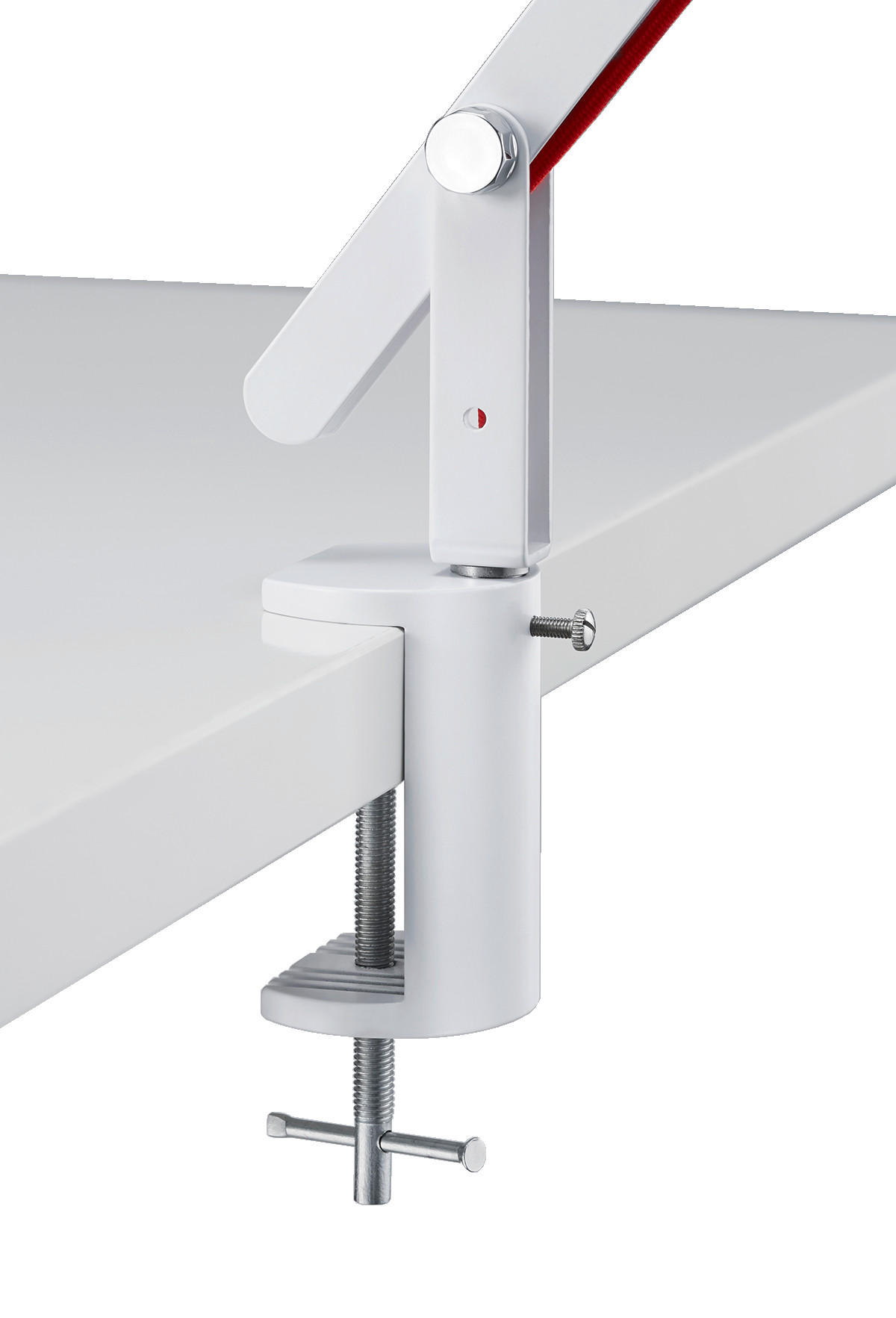 LED KLEMMLEUCHTE Weiß Höhenverstellbar - Weiß, Metall (18/90/90cm) - Trio Leuchten