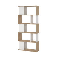 REGAL, Maze, Nussbaum, Holzwerkstoff, 80 x 30 x 174 cm - Nussbaumfarben, Holzwerkstoff (80/174/30cm) - ebuy24