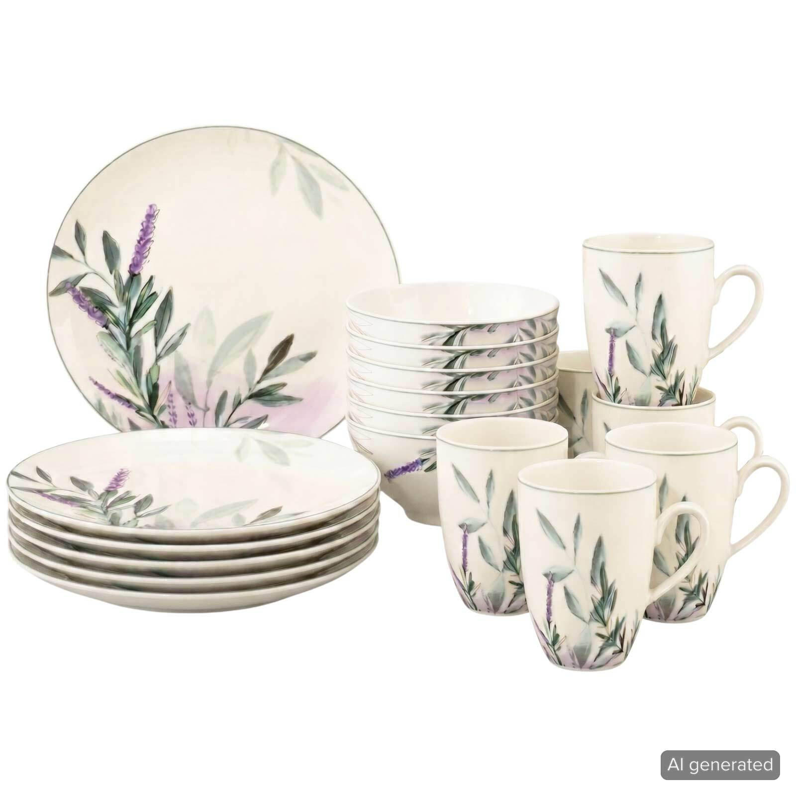 FRÜHSTÜCKS-SET Savona Provence bunt-beige 18er Set - Beige/Multicolor, Keramik (2/2/2cm) - Seltmann Weiden