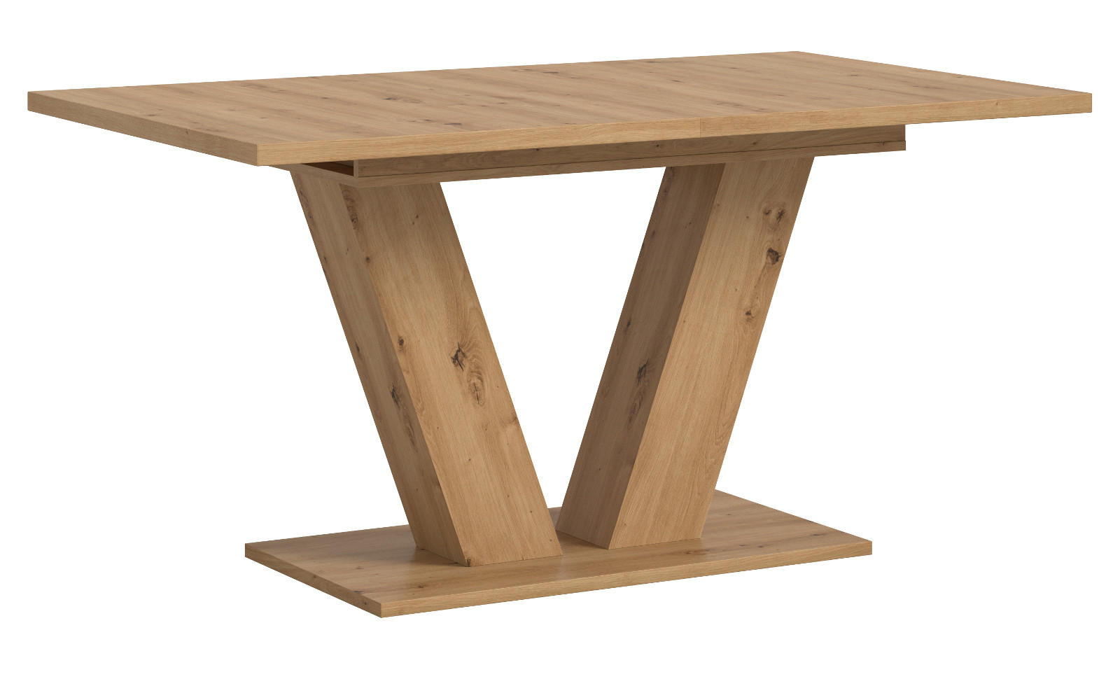 ESSTISCH Eiche Artisan, Küchentisch ausziehbar 150 - 190 cm - Eiche Artisan, Holzwerkstoff/Metall (150/90/76cm) - Inn.Furn