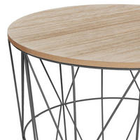 COUCHTISCH mit abnehmbarer Platte Schwarz 39,5/39,5/39,5 cm - Schwarz, Metall (39.5/39.5/39.5cm) - Atmosphera Createur d´interieur