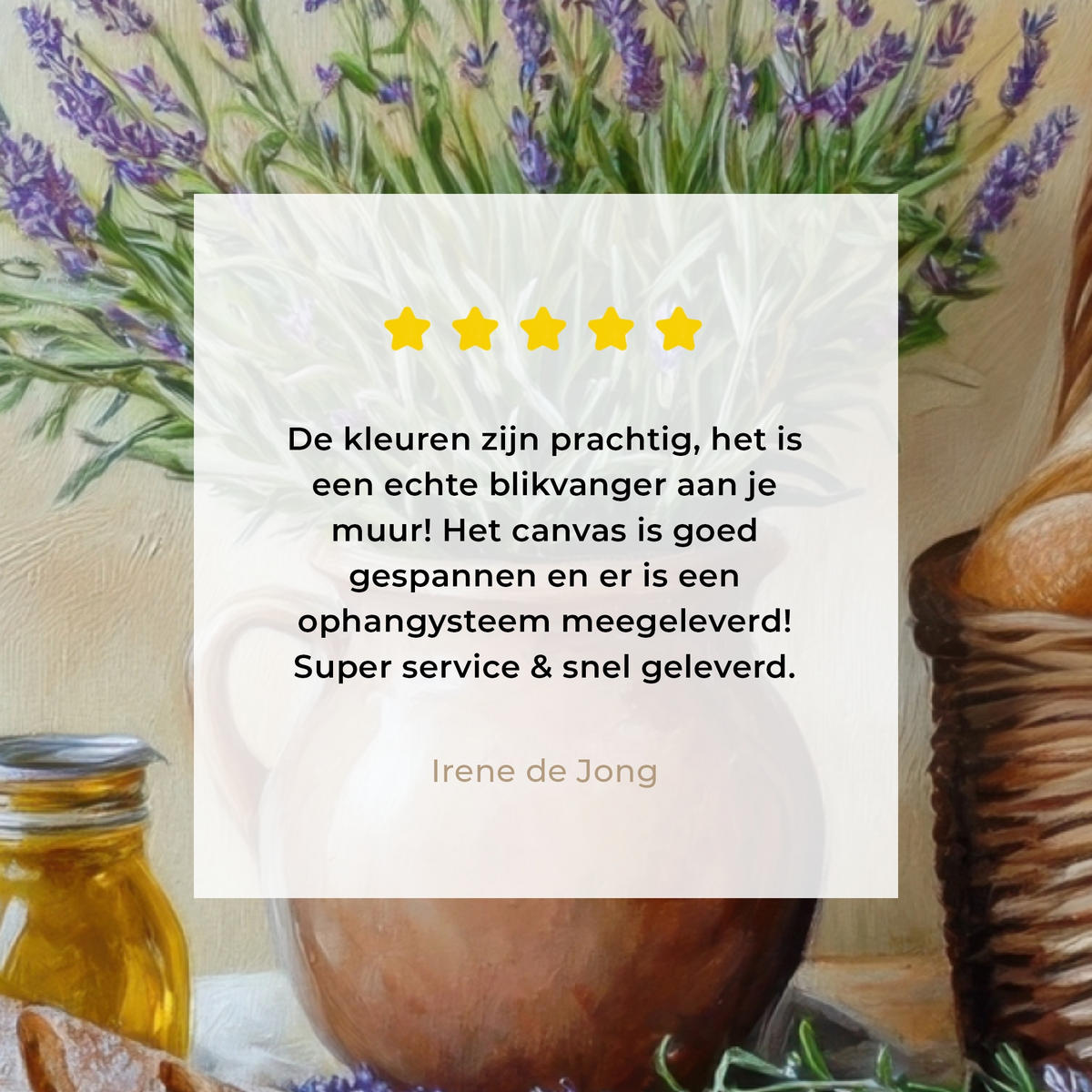 LEINWANDBILD Lavendel - Brot - Stilleben Wandbild 40x30 cm - Flieder, Textil (40/30cm) - MuchoWow