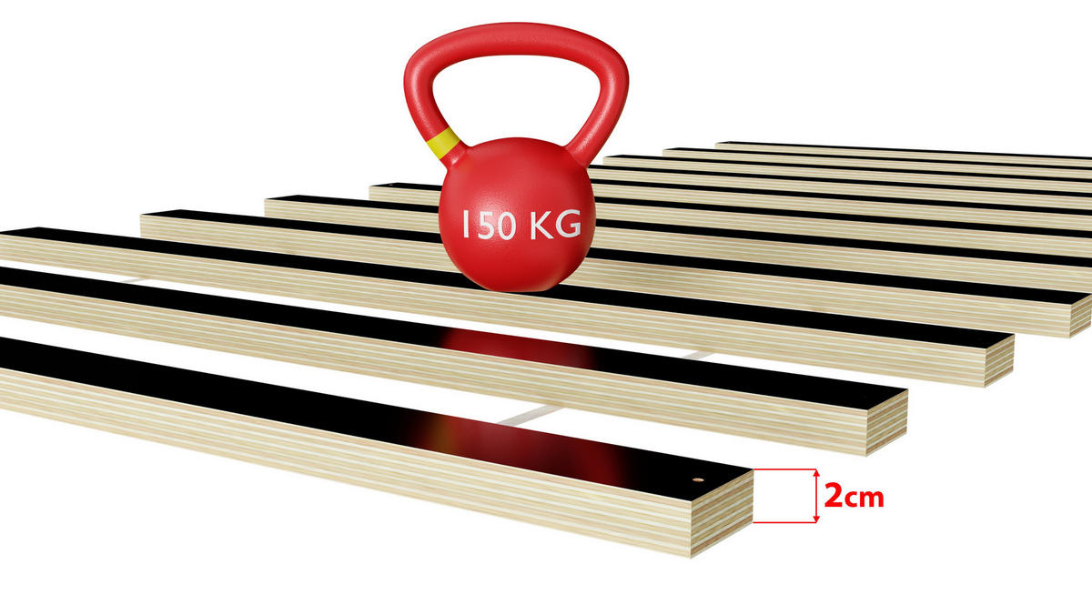 KINDERBETT Mix 200x90 weiß - Weiß, Holzwerkstoff (90/200cm) - LUKDOM