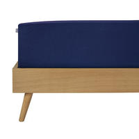 SPANNBETTLAKEN Flexi - 95/5 - 100 x 200 cm - Dunkelblau - Dunkelblau, Textil (100/200cm) - SCHIESSER