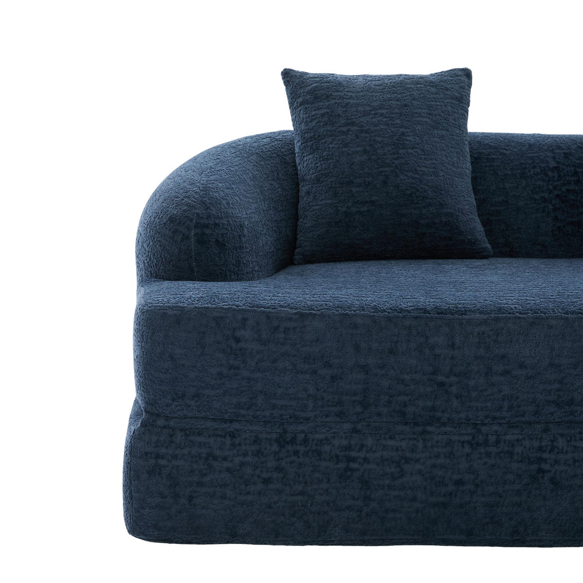 SCHLAFSOFA DE-33900 2-in-1 klappbar Marineblau - Blau, Textil (84/65/157cm) - ComfortXL