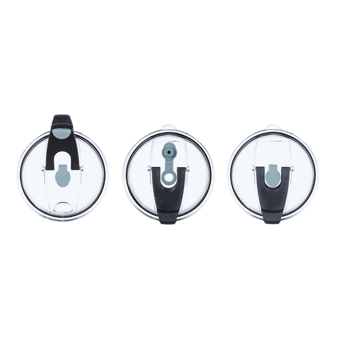 DRICKSGLAS transparent grå vit 4-pack 450 ml - Transparent, Glas/Plast (0.45L) - Relaxdays
