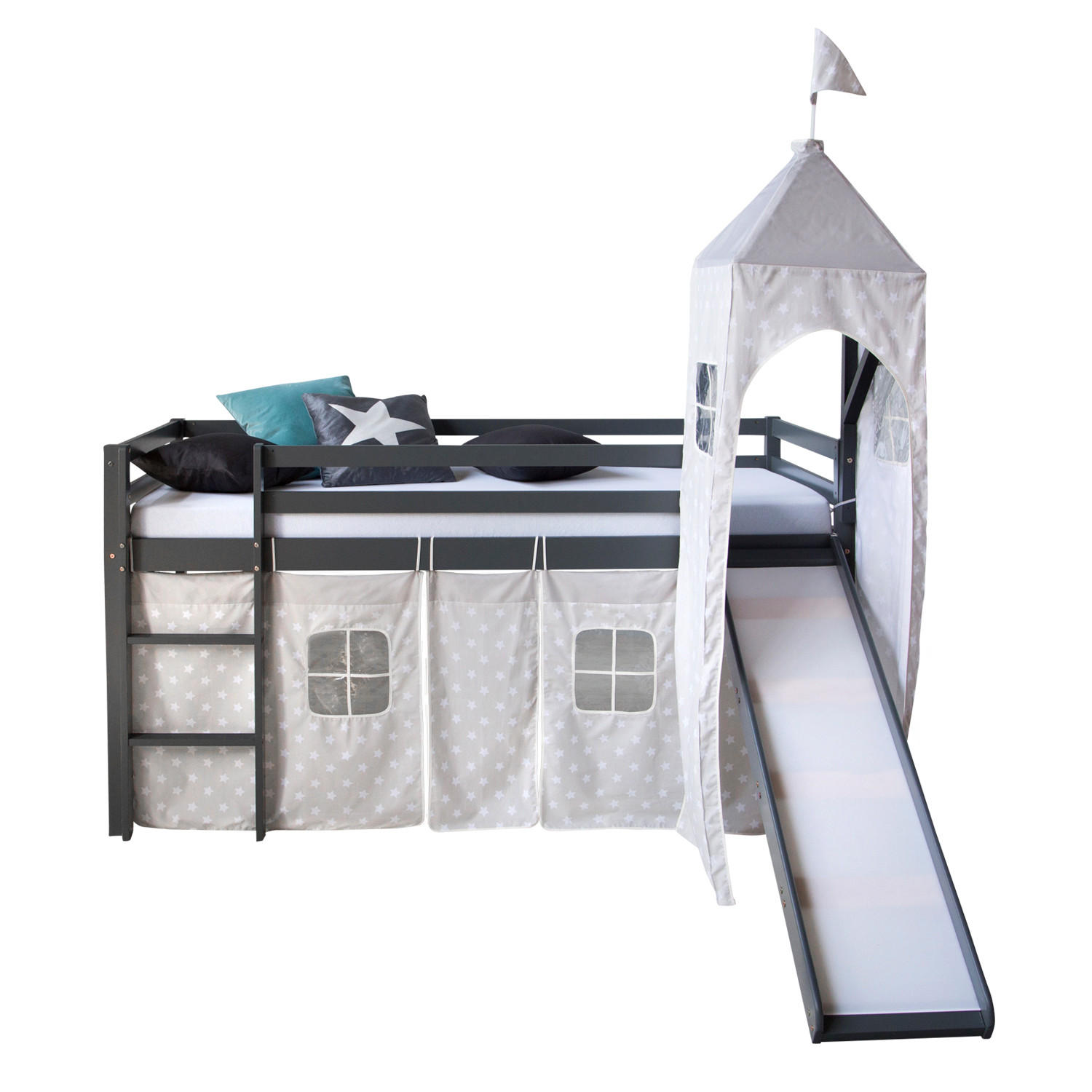 HOCHBETT 90/200 cm in grau - Grau, Holz - Homestyle4u