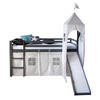 HOCHBETT 90/200 cm in grau - Grau, Holz - Homestyle4u