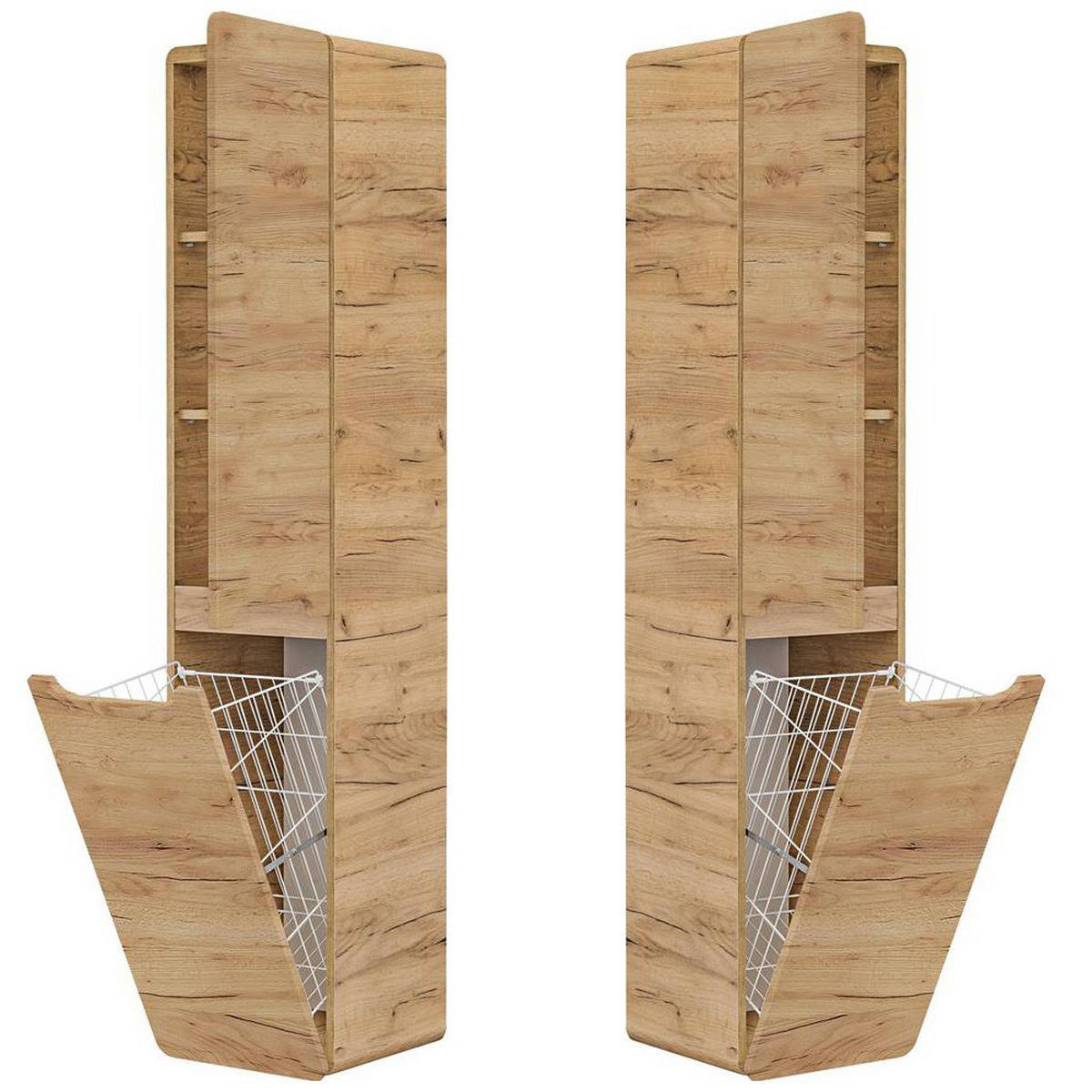 BADMÖBEL-SET 4-TLG. Luton-56 - Braun, Holzwerkstoff (240/200/46cm) - Lomado