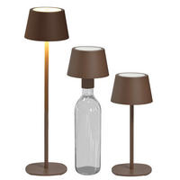 3IN1 LED Tischlampe Taupe max. 45cm hoch - Taupe, Metall (11/11/45cm) - Northpoint