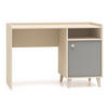 SCHREIBTISCH Mevel Wüstensand / Palladiumgrau 120 / 58 / 80cm - Braun/Grau, Holz/Holzwerkstoff (58/120/80cm) - Feldmann-Wohnen