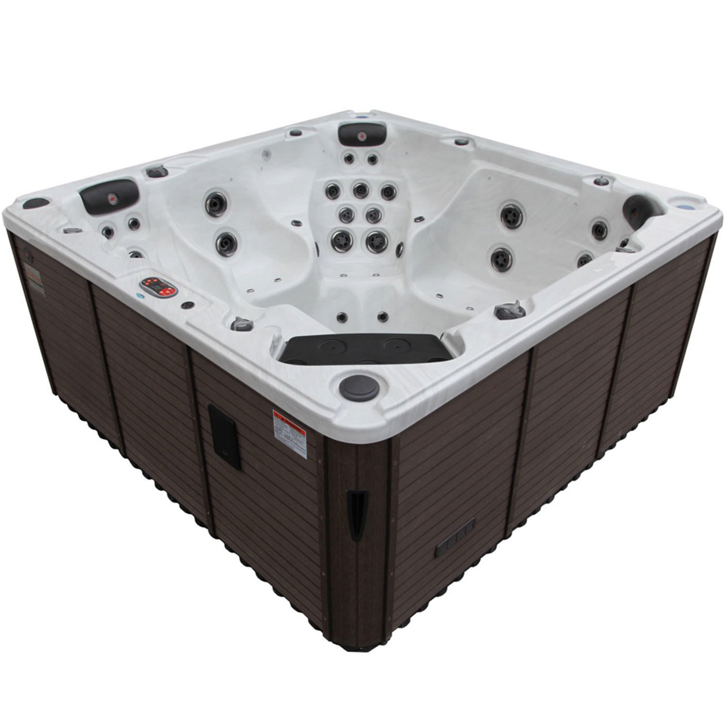 Canadian Spa Company Whirlpool Weiß, Weiß Hochglanz 228x99x228 cm