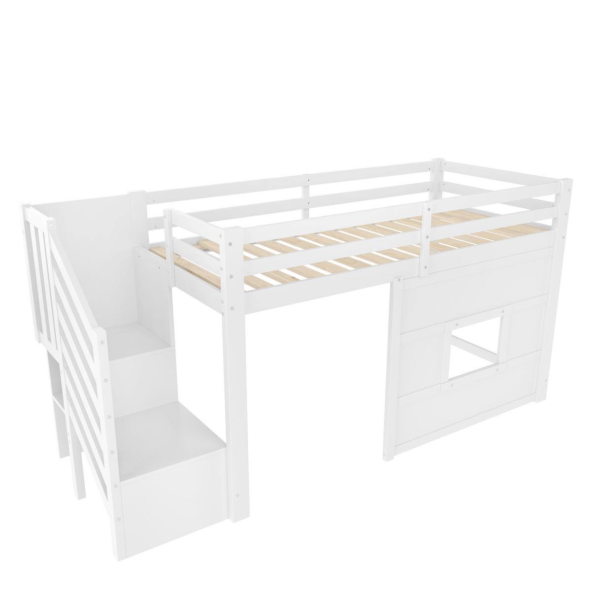 HOCHBETT 90/200 cm Weiß - Weiß, Holz/Holzwerkstoff - Raumix