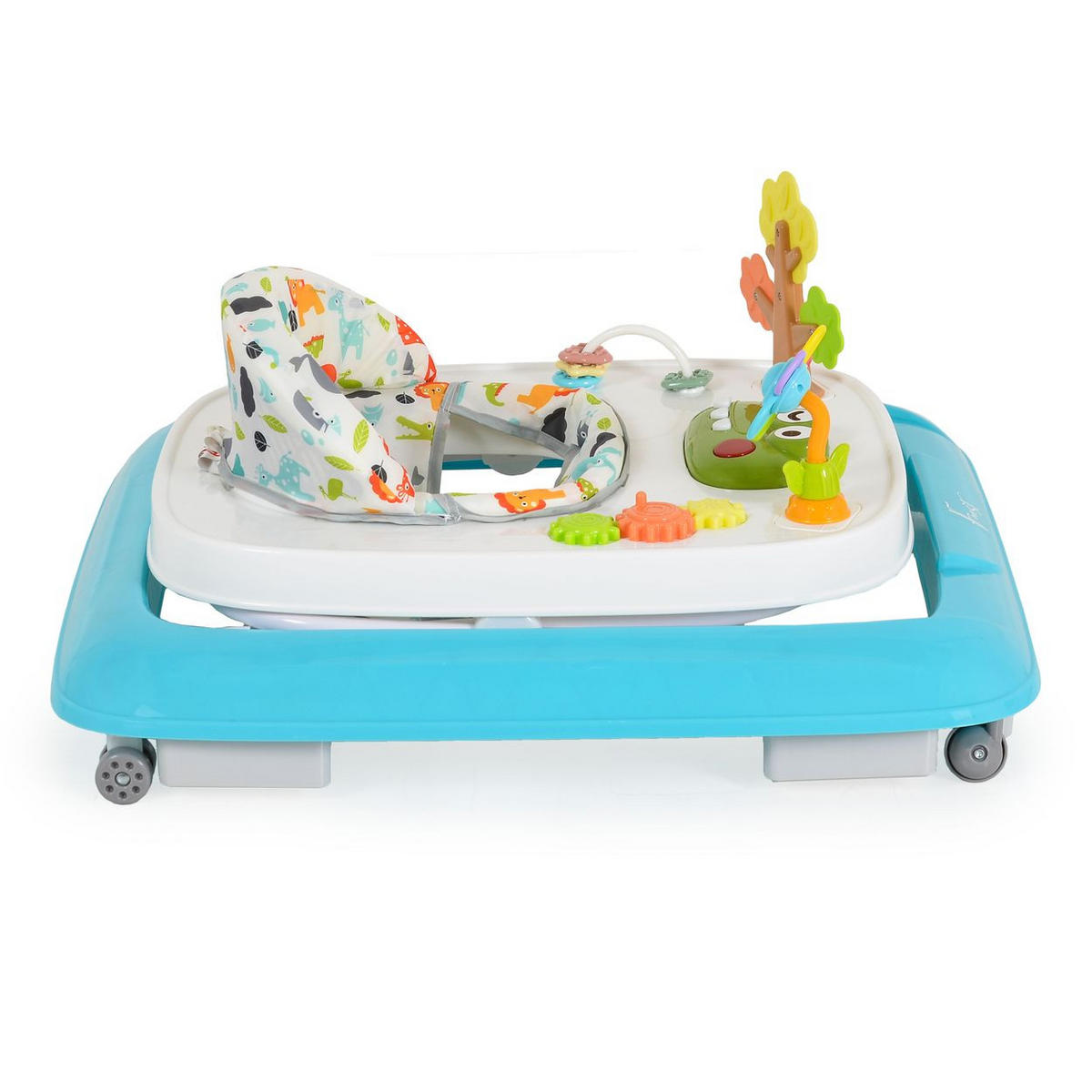 LAUFLERNHILFE Forest Lieder blau weiß Lichter Spielcenter Räder faltbar Stopper 12 kg - Blau, Kunststoff (62/58/70cm) - Moni