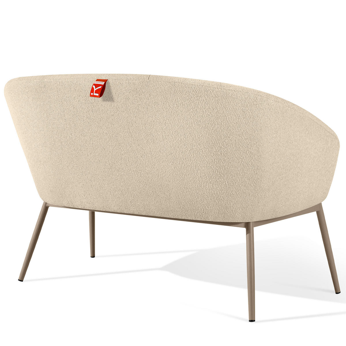 GARTENSOFA SOLIS Loungesofa, - Creme, Textil/Metall (118/76/66cm) - KONSIMO®